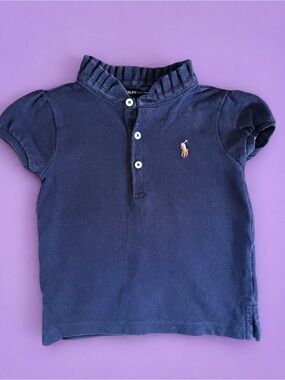 Ralph Lauren Blue Label Navy Polo with Embroidered Pony